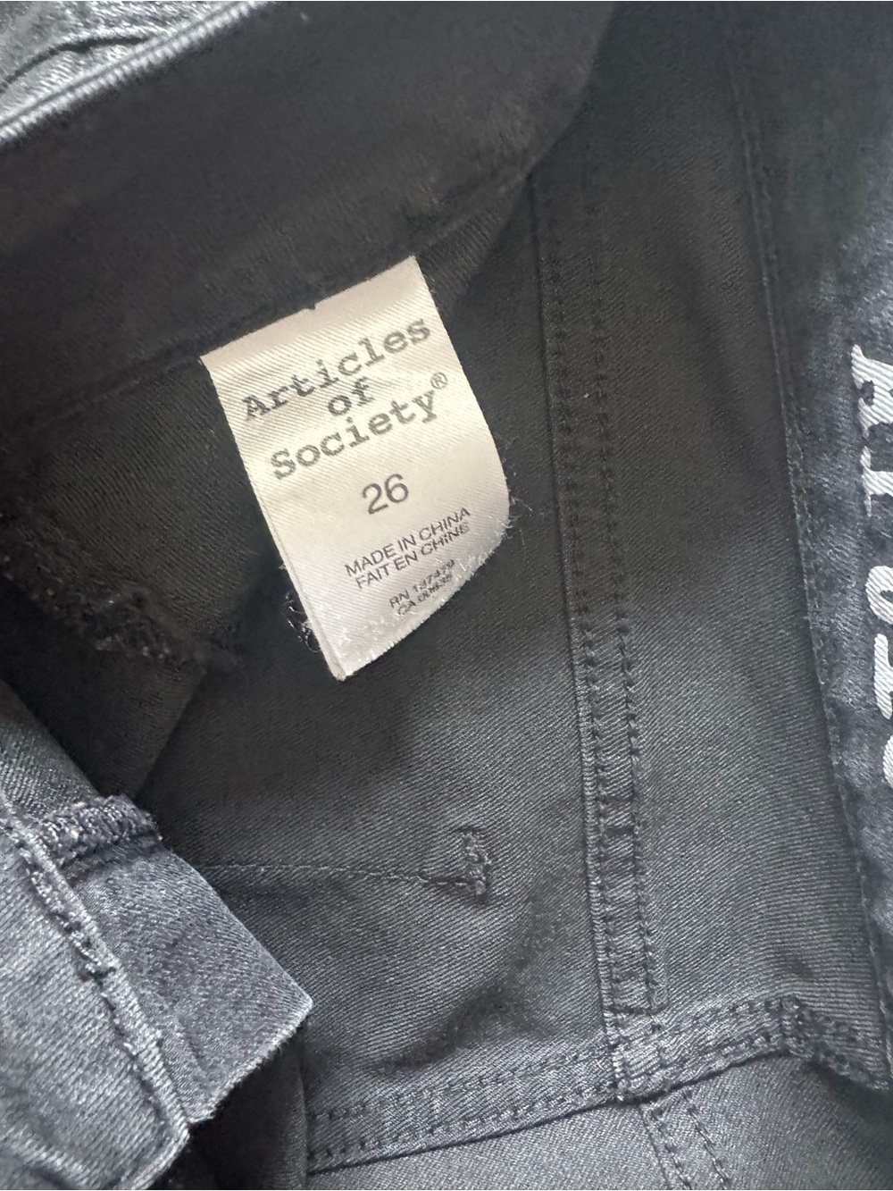 Articles Of Society Black Coated Skinny Jeans - Picture 4 of 4